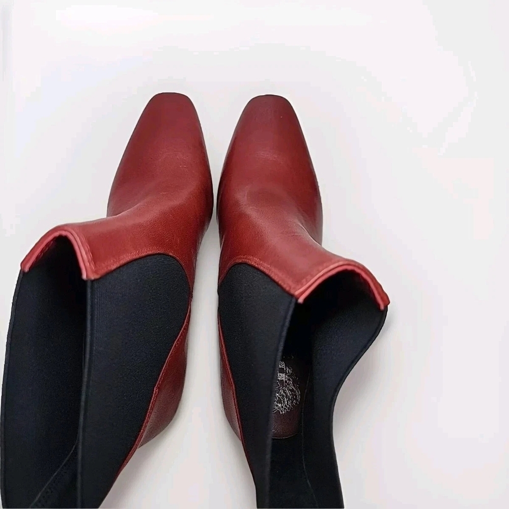 Vince Camuto Red and Black Ankle Boots - Picture 6 of 6